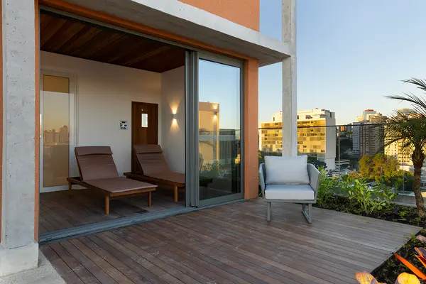 Spa com sauna do Hall Design